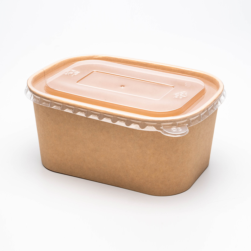 Suorakulmainen ja neliön muotoinen paperikulho