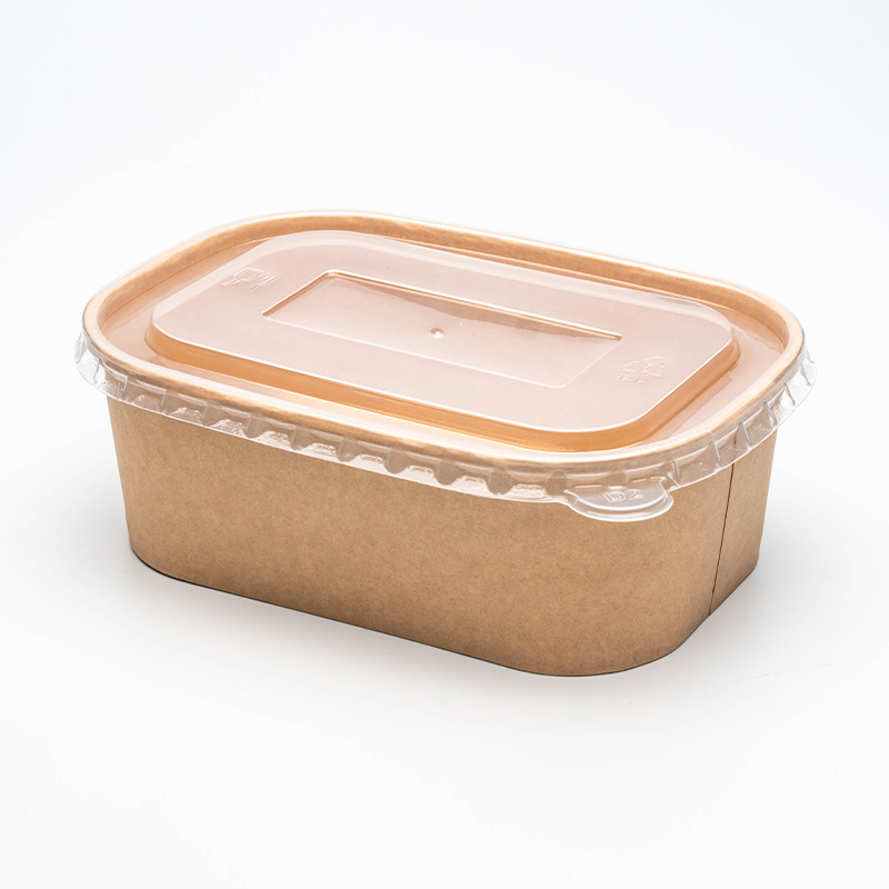 Suorakulmainen ja neliön muotoinen paperikulho