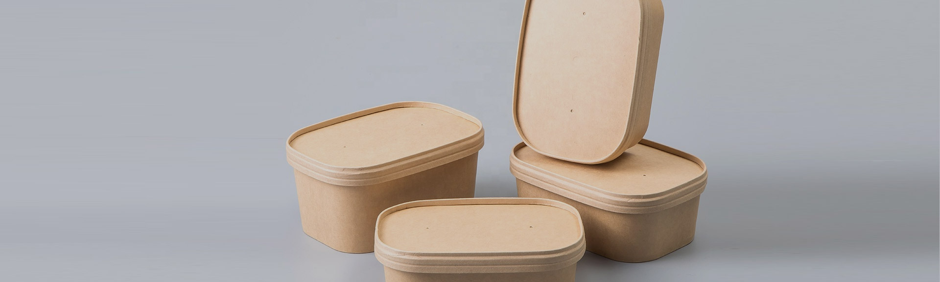 Suorakulmainen ja neliön muotoinen paperikulho